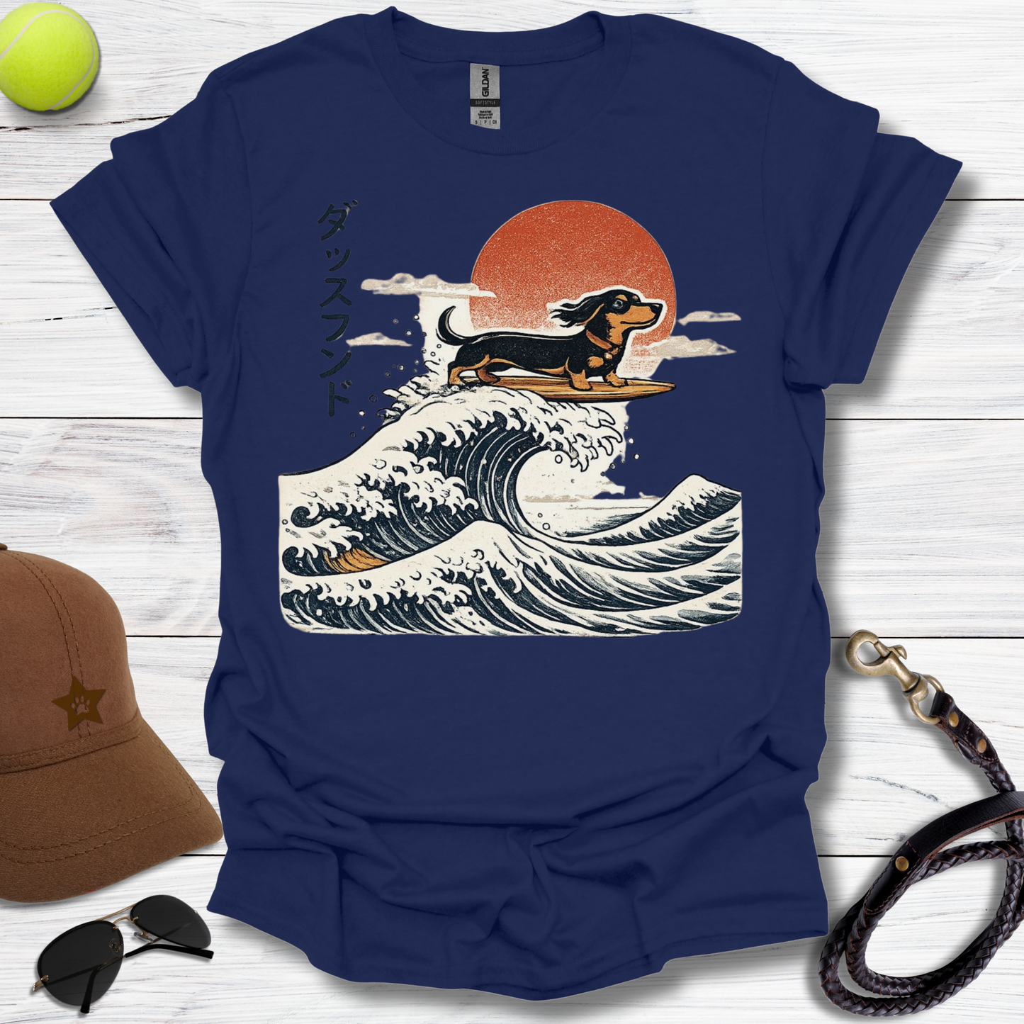 Dachshund The Long Wave T-Shirt