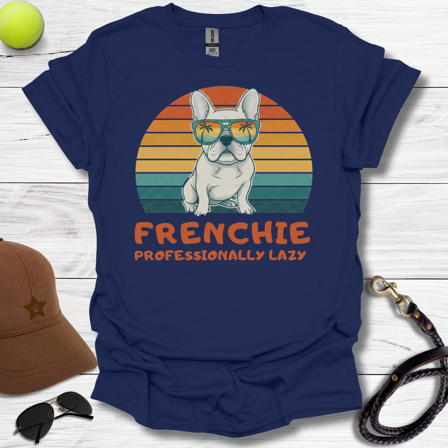 Frenchie "Professionally Lazy" T-Shirt