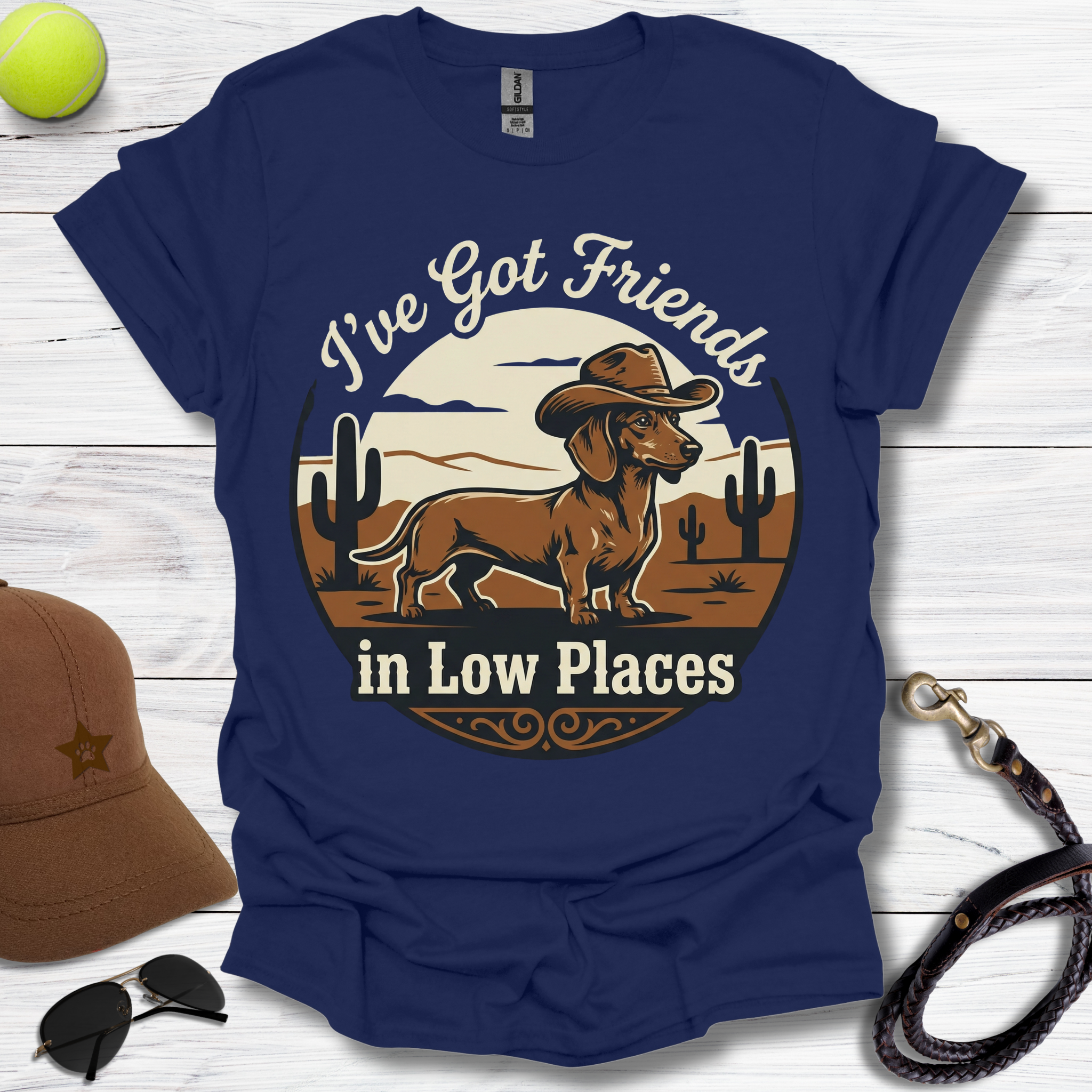 Friend In Low Places Dachshund T-Shirt