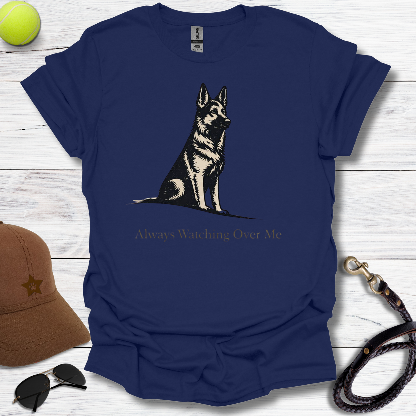 GSD Watching Over Me Always T-Shirt