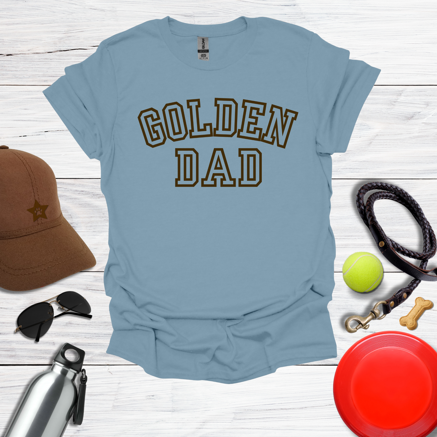 Retro Collegiate Golden Dad T-Shirt