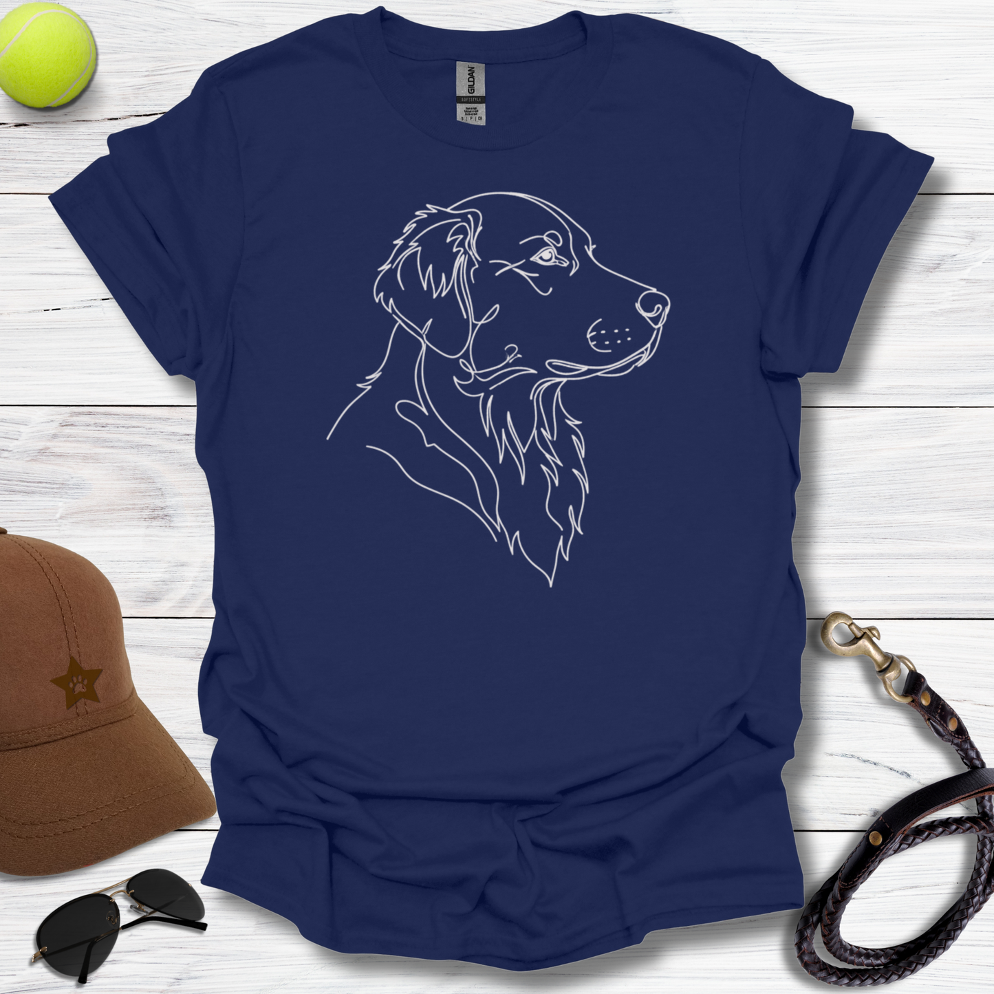 Golden Retriever Mimimalist T-Shirt