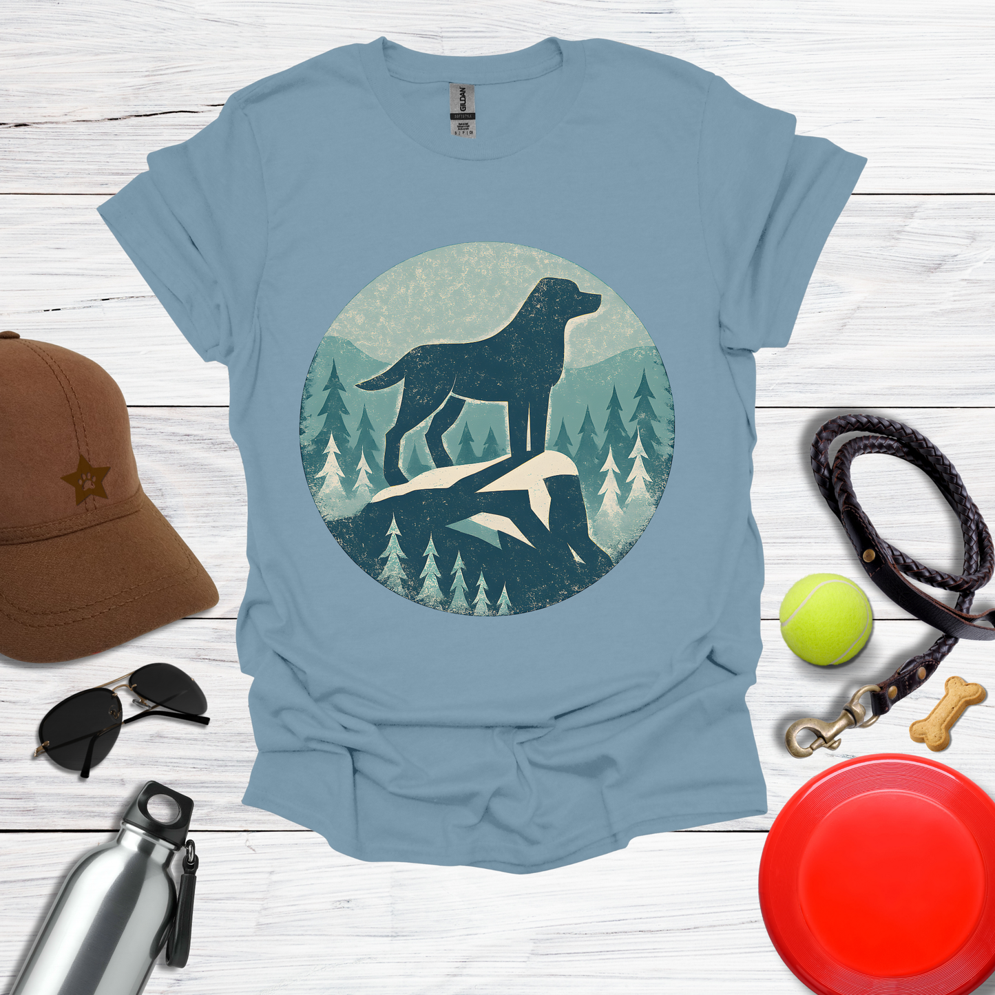 Labrador Mountain Winter Adventure T-Shirt
