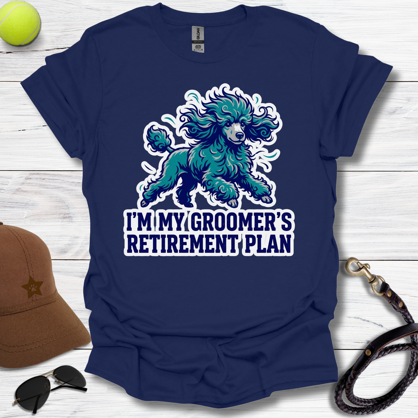 Poodle Groomer's Retirement Plan T-Shirt