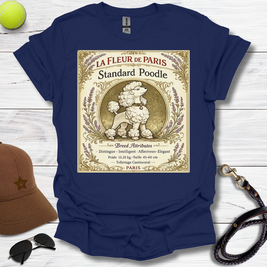 Poodle La Fleur De Paris T-Shirt