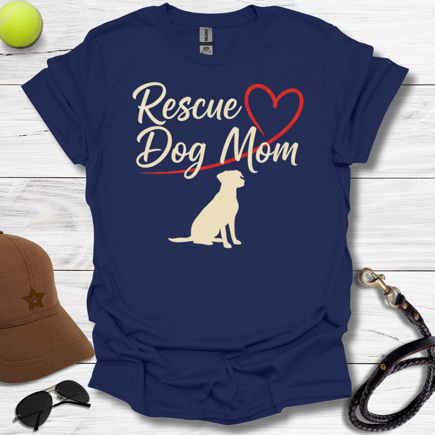Rescue Dog Mom T-Shirt