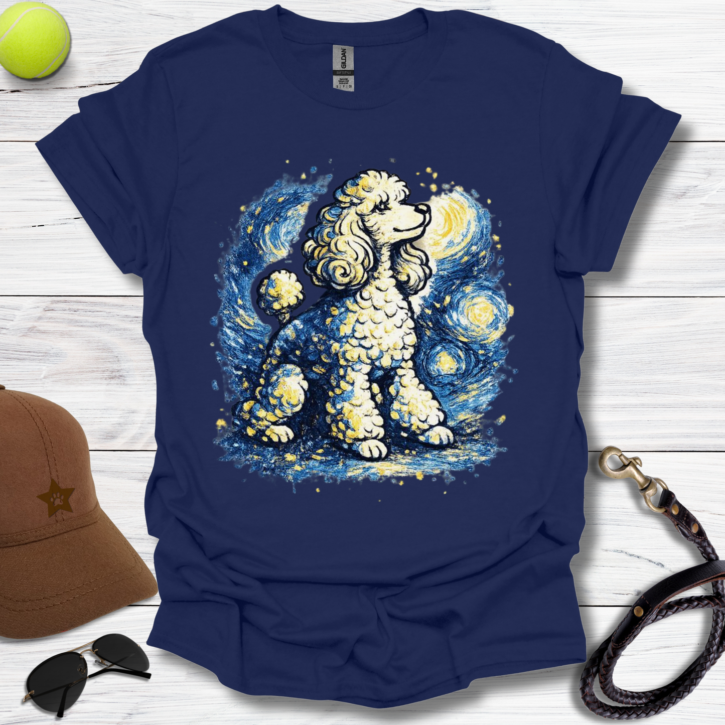 Starry Starry Poodle T-Shirt