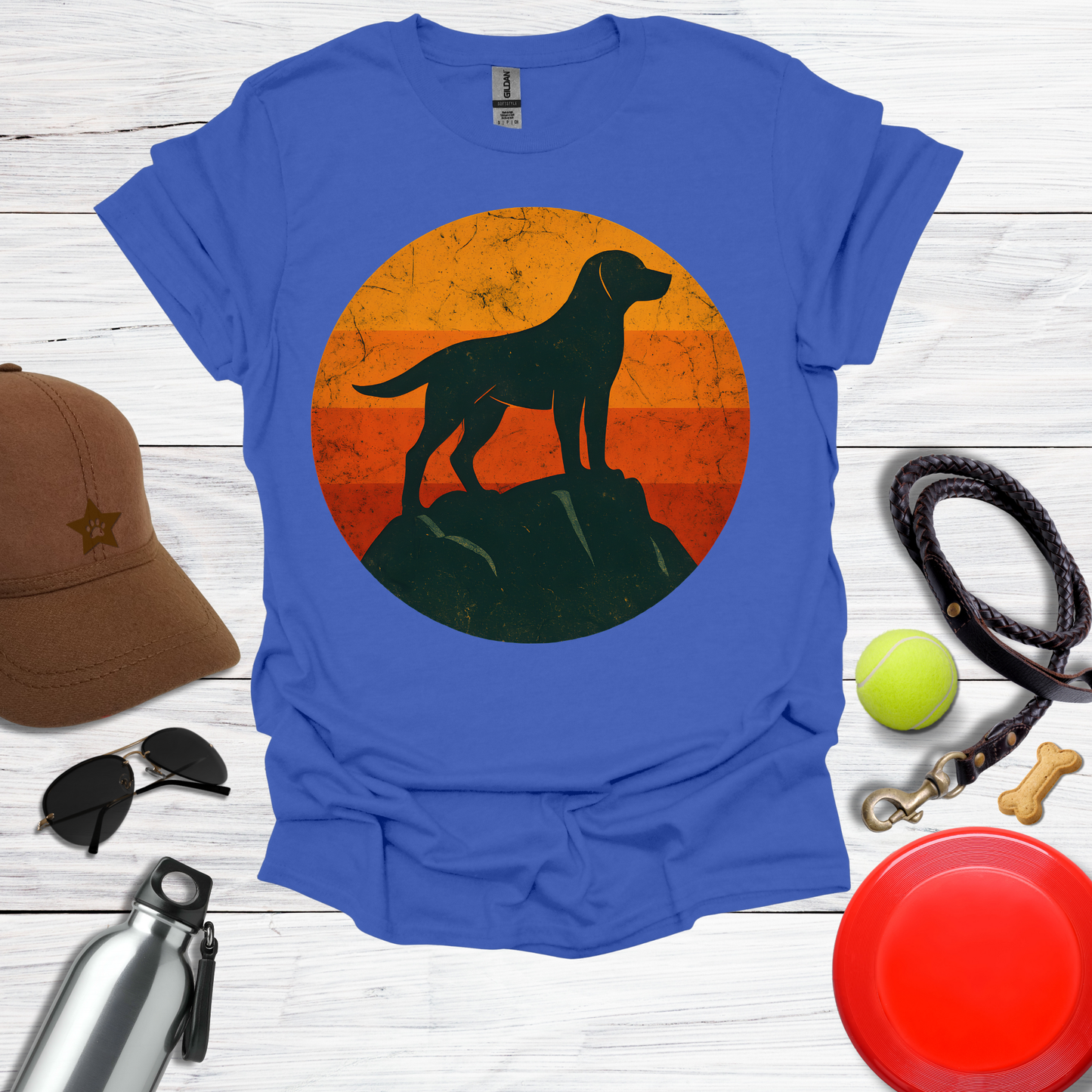 Retro Labrador Silhouette T-Shirt