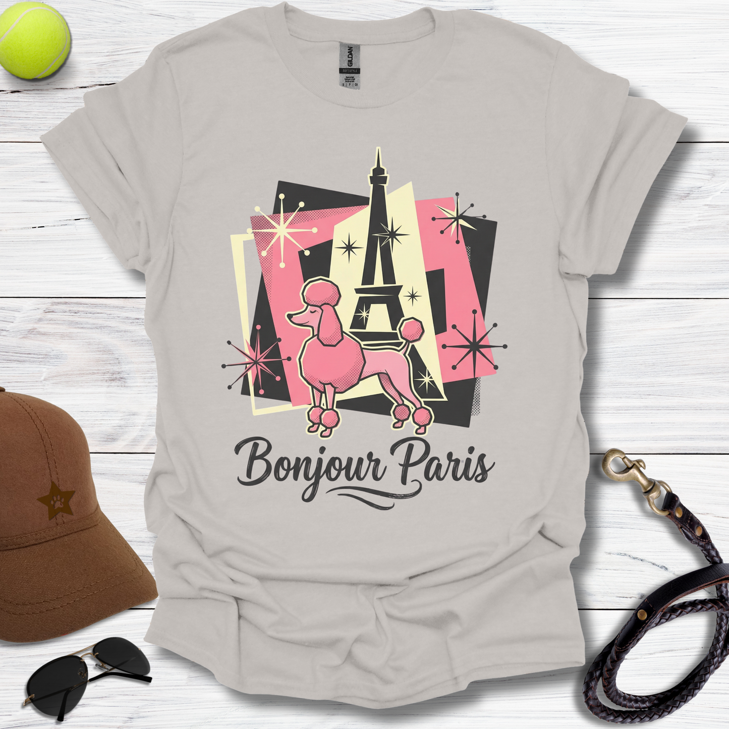 Bojour Paris Poodle T-Shirt