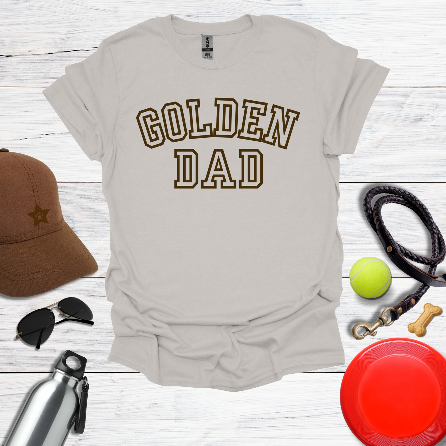 Retro Collegiate Golden Dad T-Shirt
