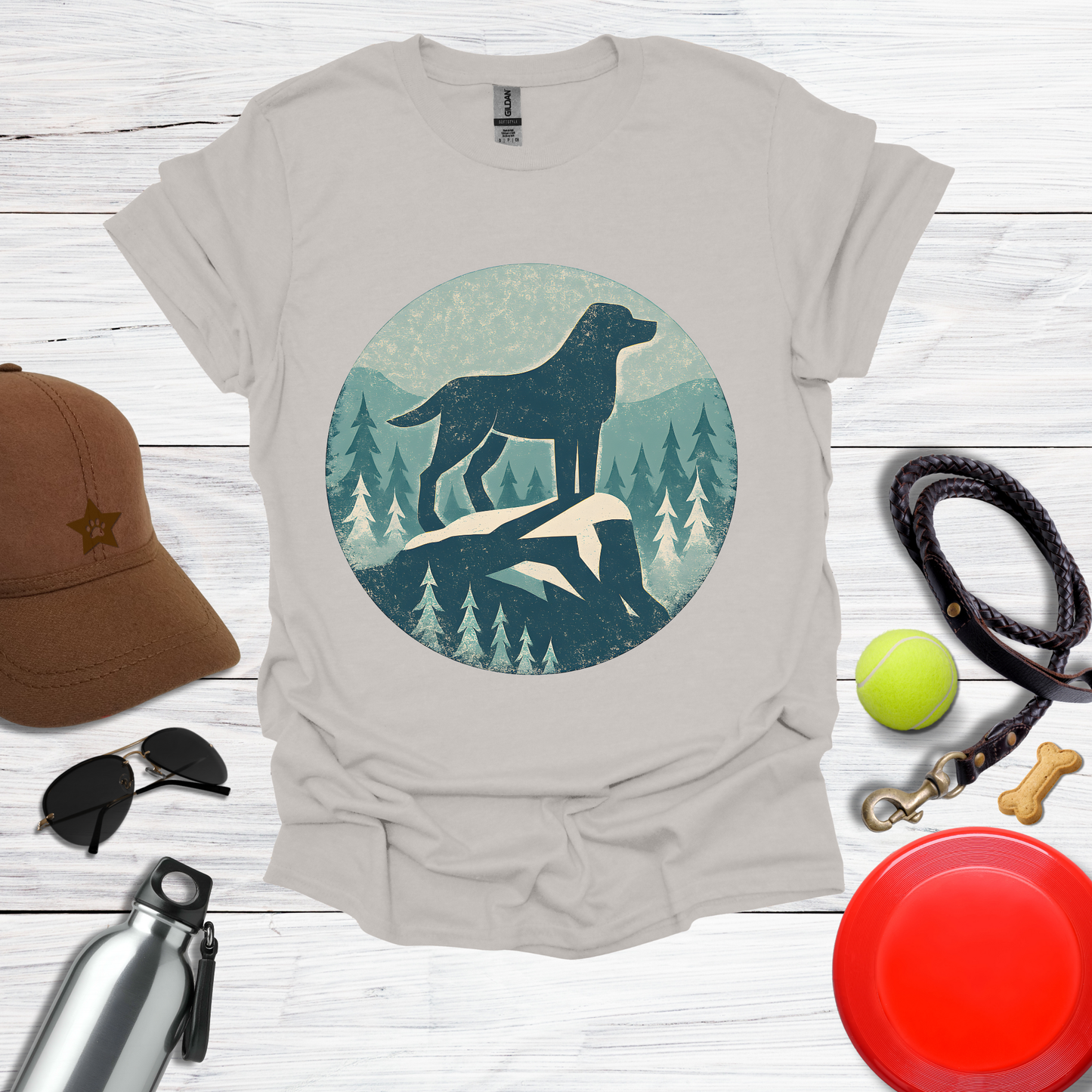 Labrador Mountain Winter Adventure T-Shirt