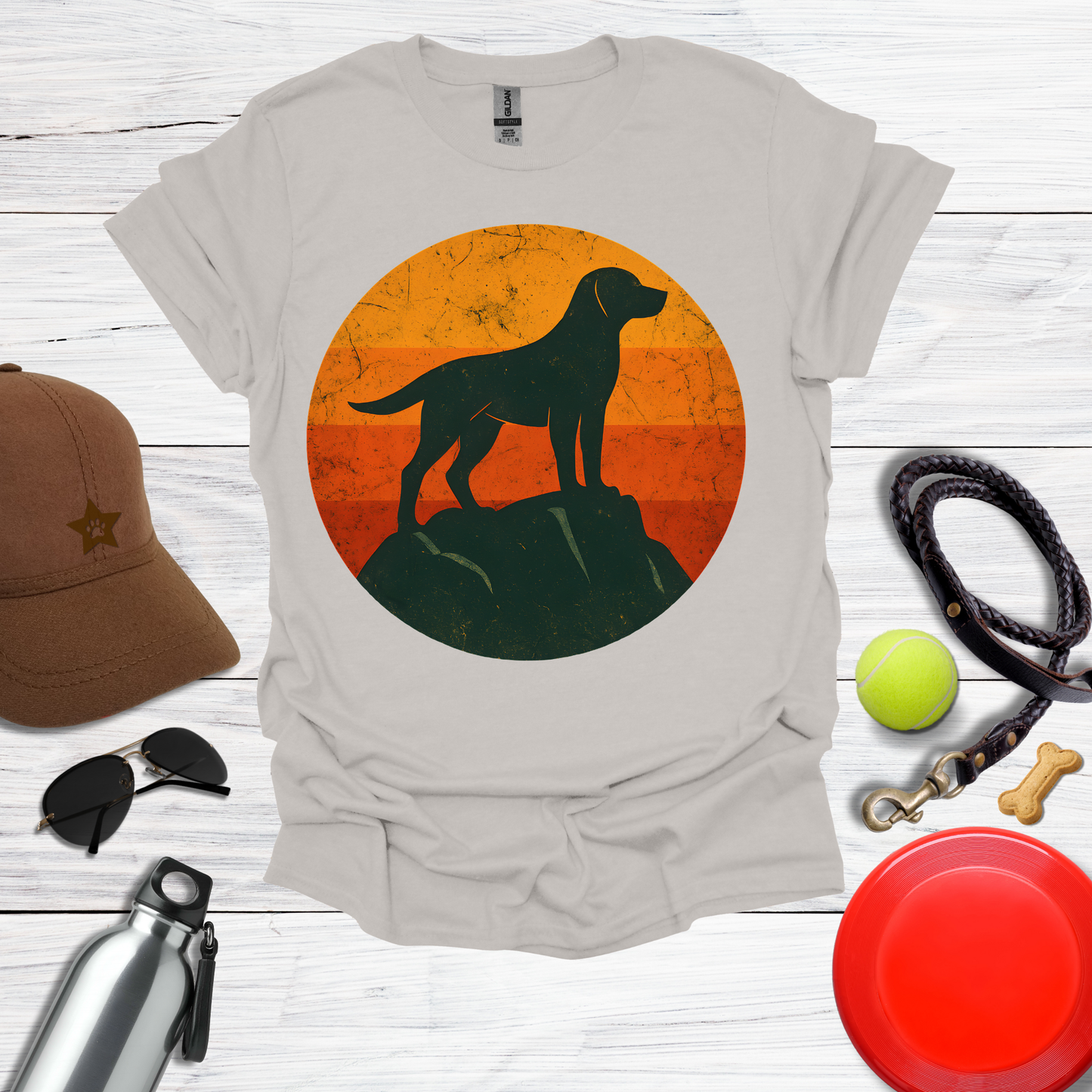 Retro Labrador Silhouette T-Shirt