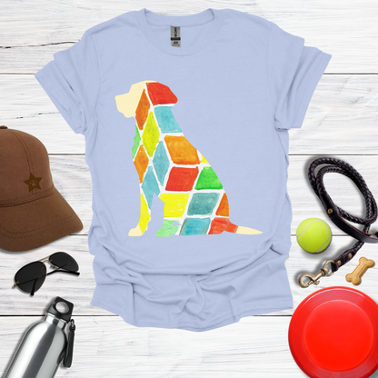 Watercolor Patchwork Labrador Tee