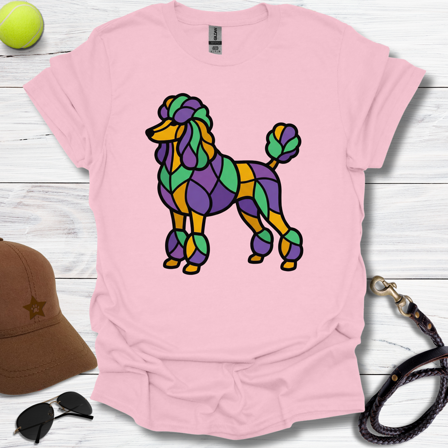Colorful Poodle T-Shirt