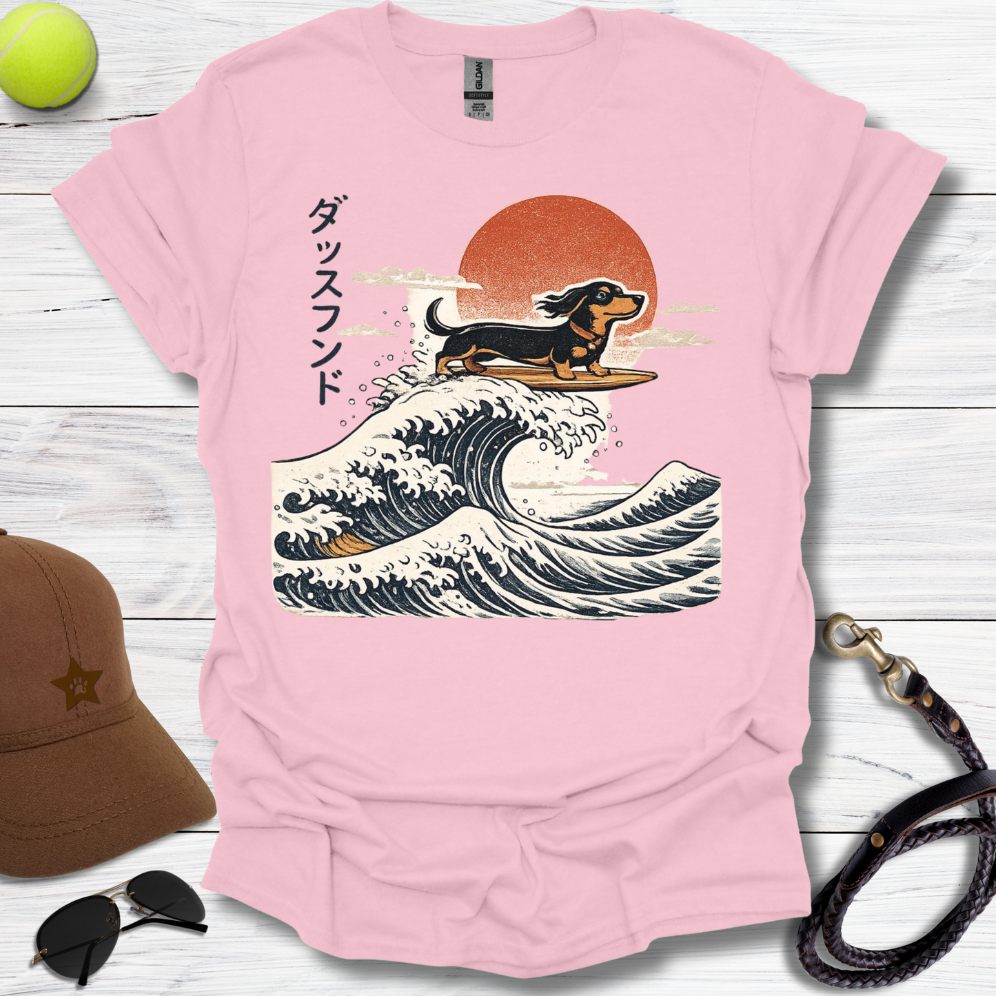Dachshund The Long Wave T-Shirt