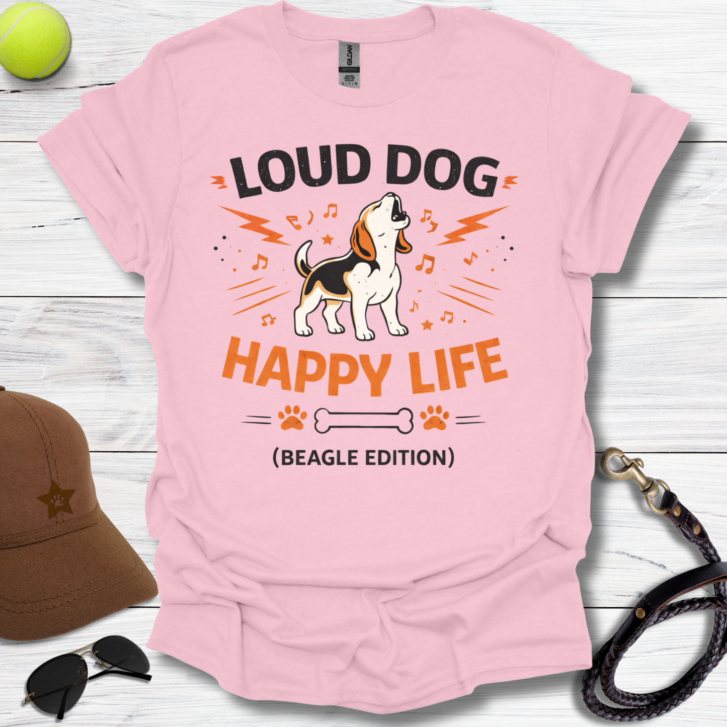 Loud Dog Happy Life T-Shirt