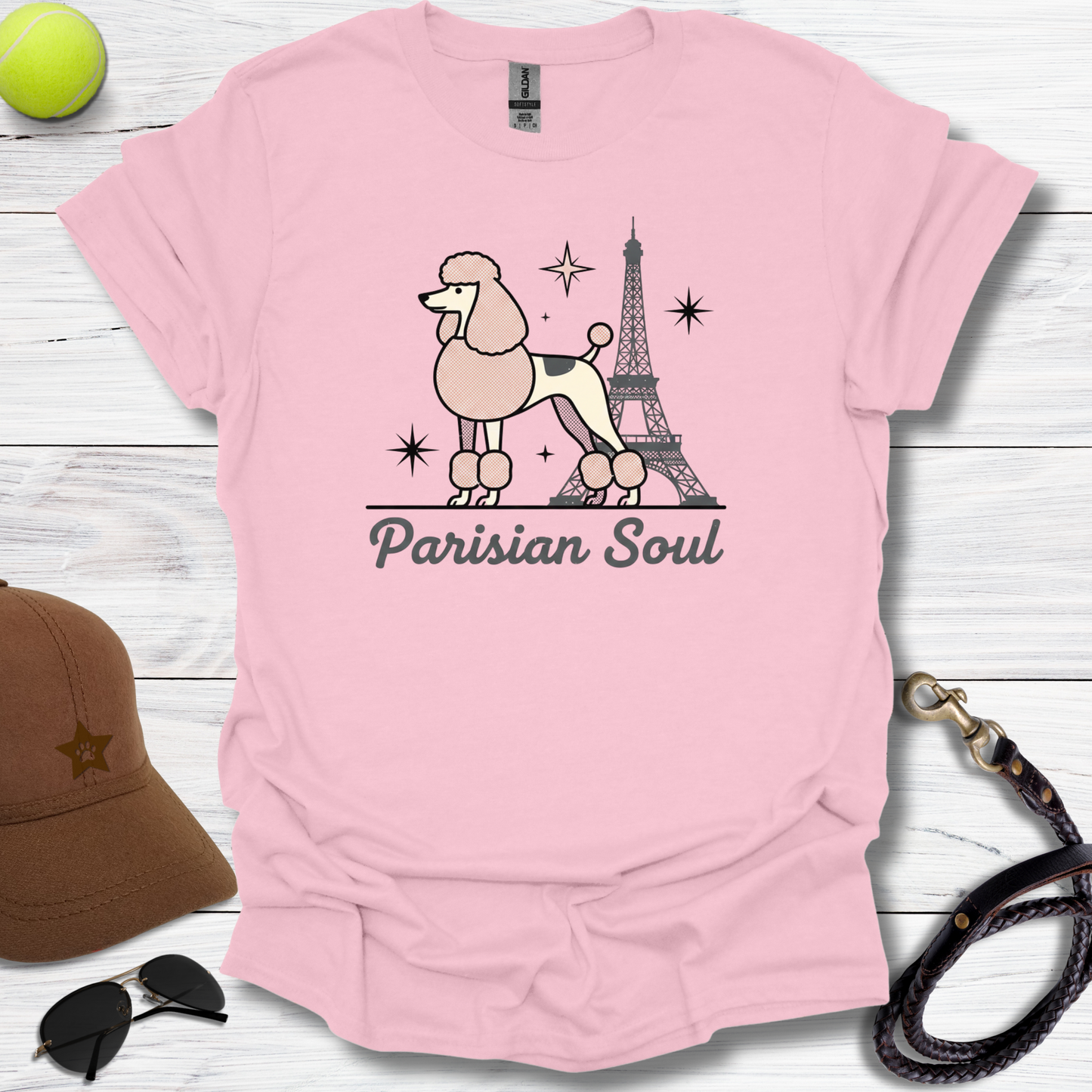 Parisian Soul Poodle T-Shirt