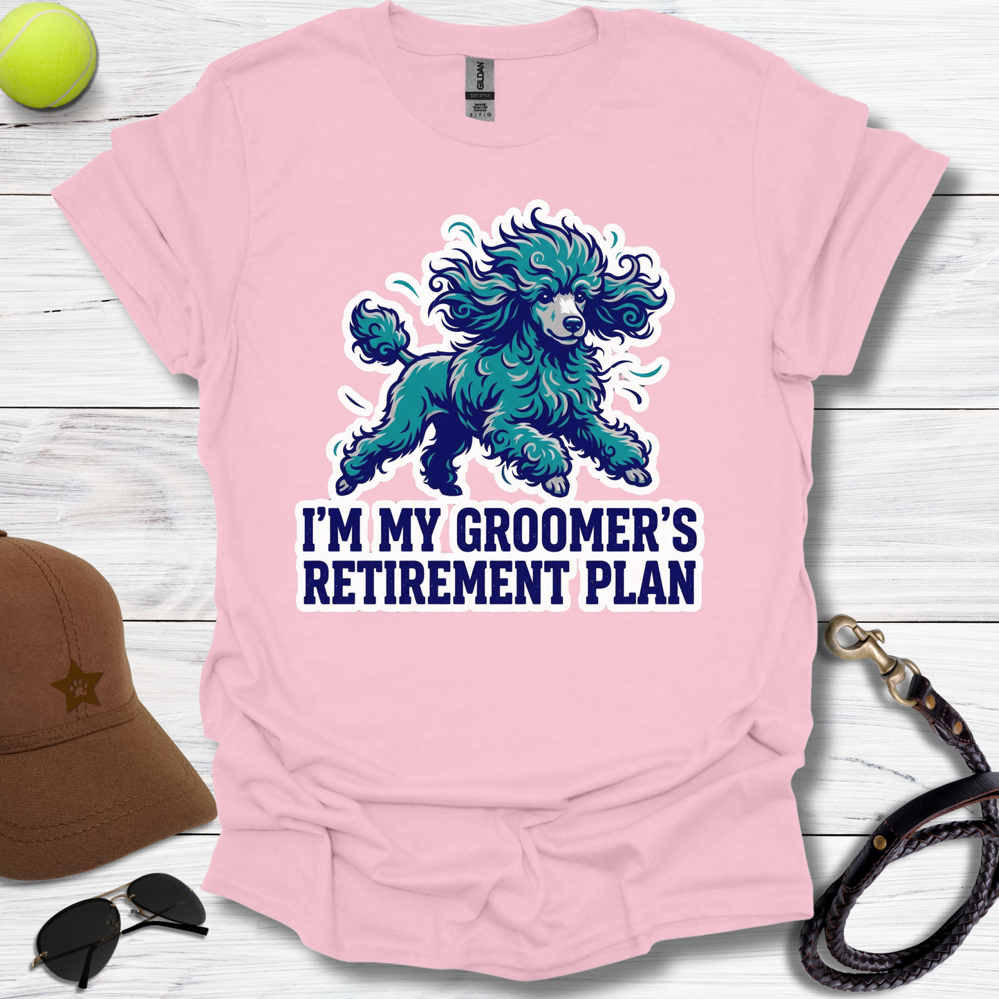 Poodle Groomer's Retirement Plan T-Shirt
