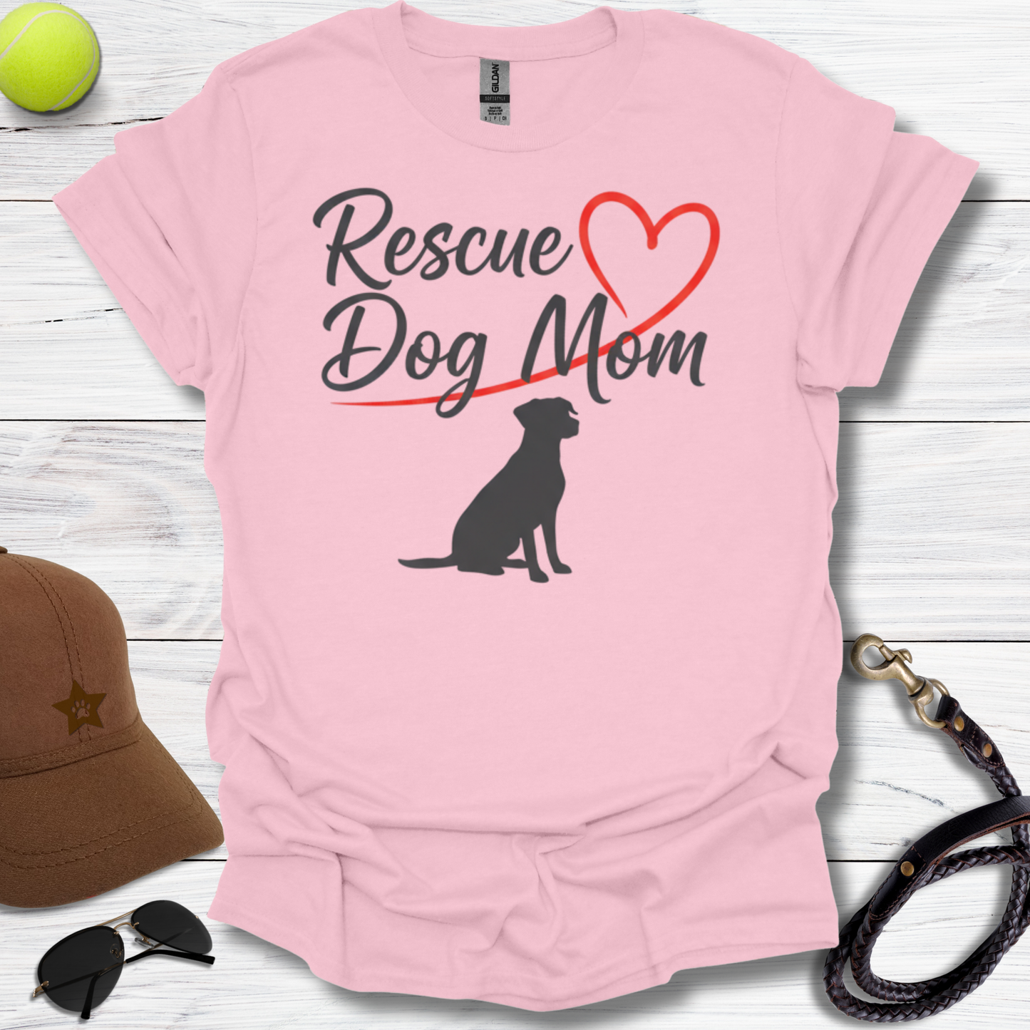 Rescue Dog Mom T-Shirt