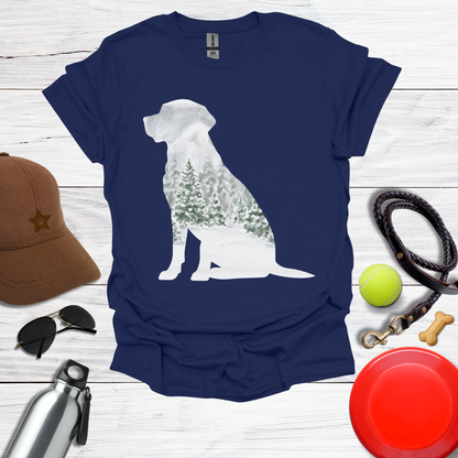 Deep Woods Winter Labrador T-Shirt