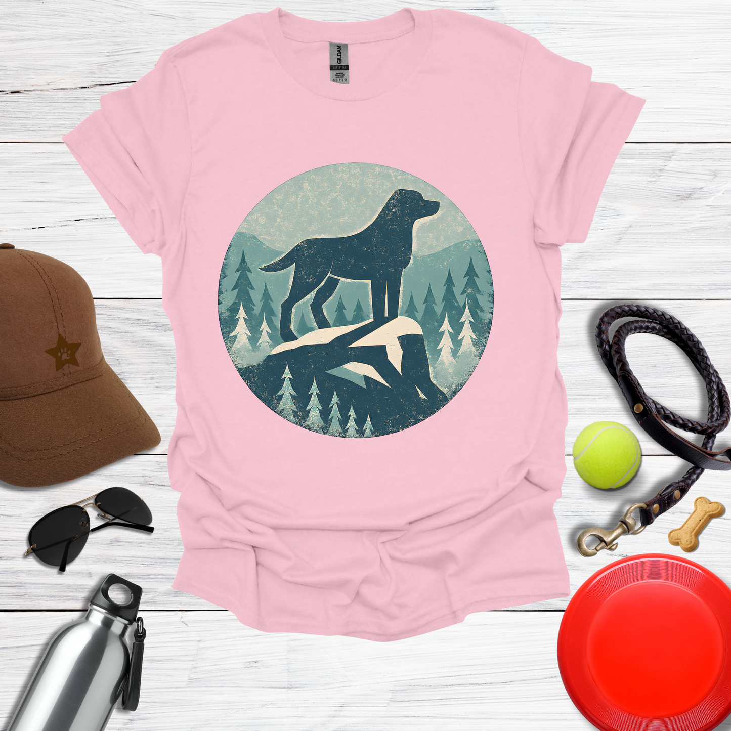 Labrador Mountain Winter Adventure T-Shirt