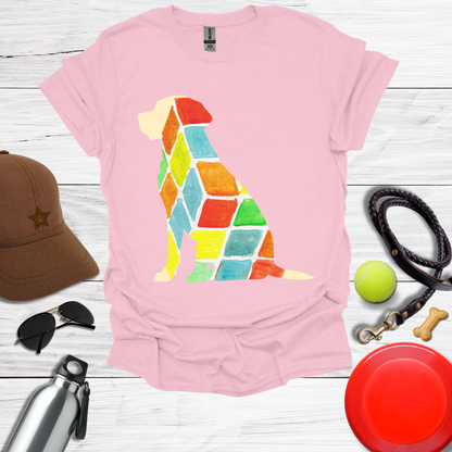Watercolor Patchwork Labrador Tee