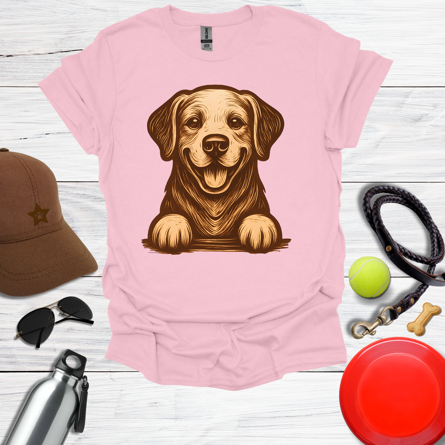 Warm Happy Labrador T-Shirt