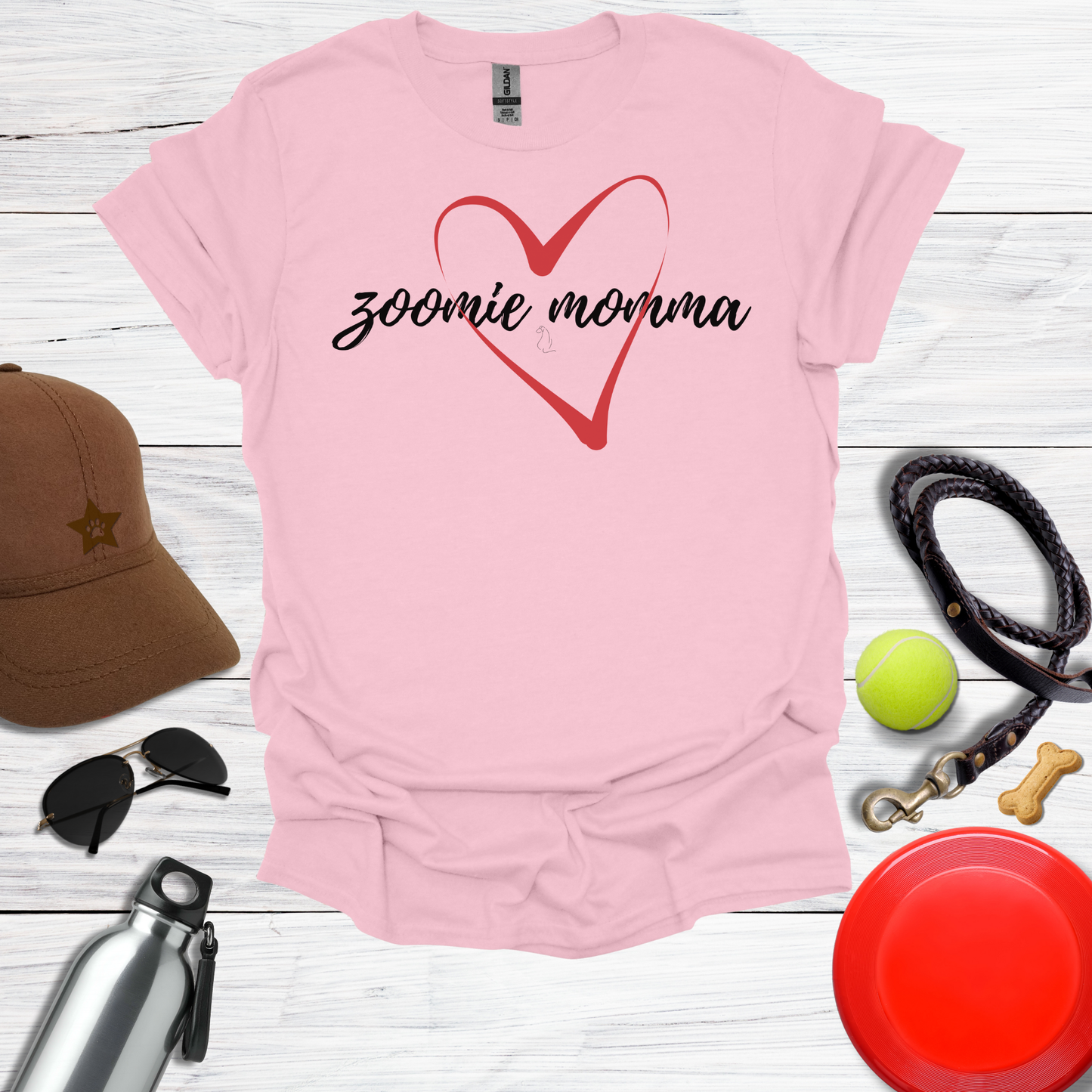 Zoomie Momma Big Heart T-Shirt