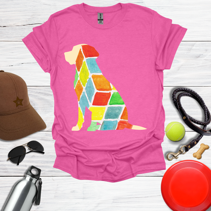 Watercolor Patchwork Labrador Tee