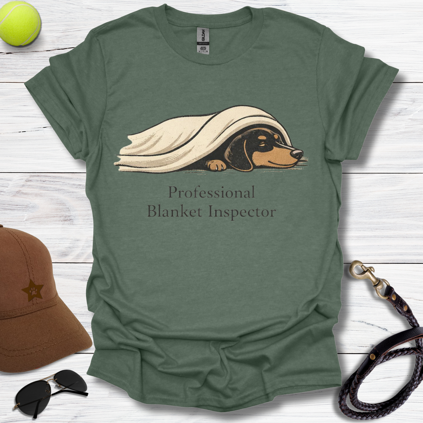 Dachshund Professional Blanket Inspector T-Shirt
