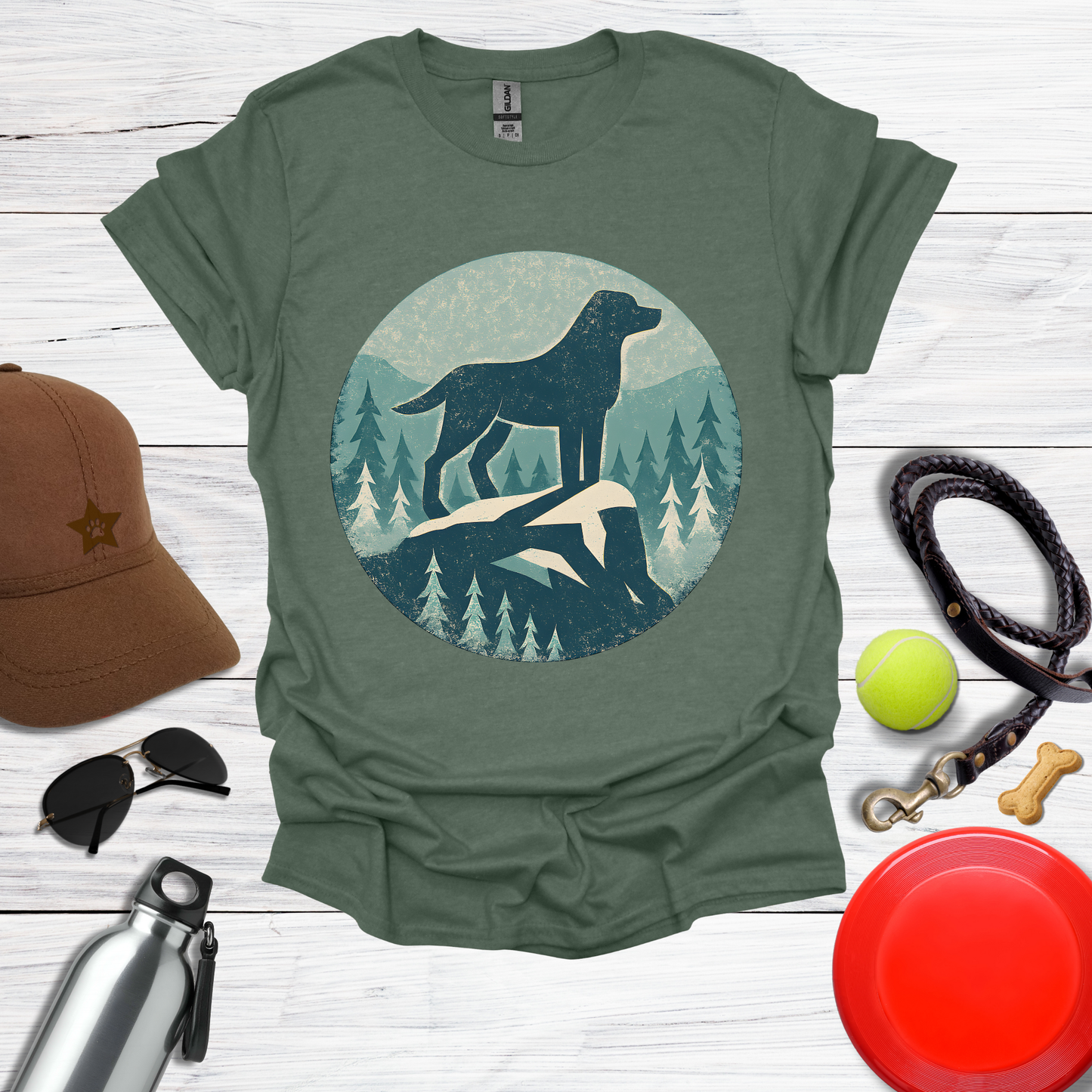 Labrador Mountain Winter Adventure T-Shirt