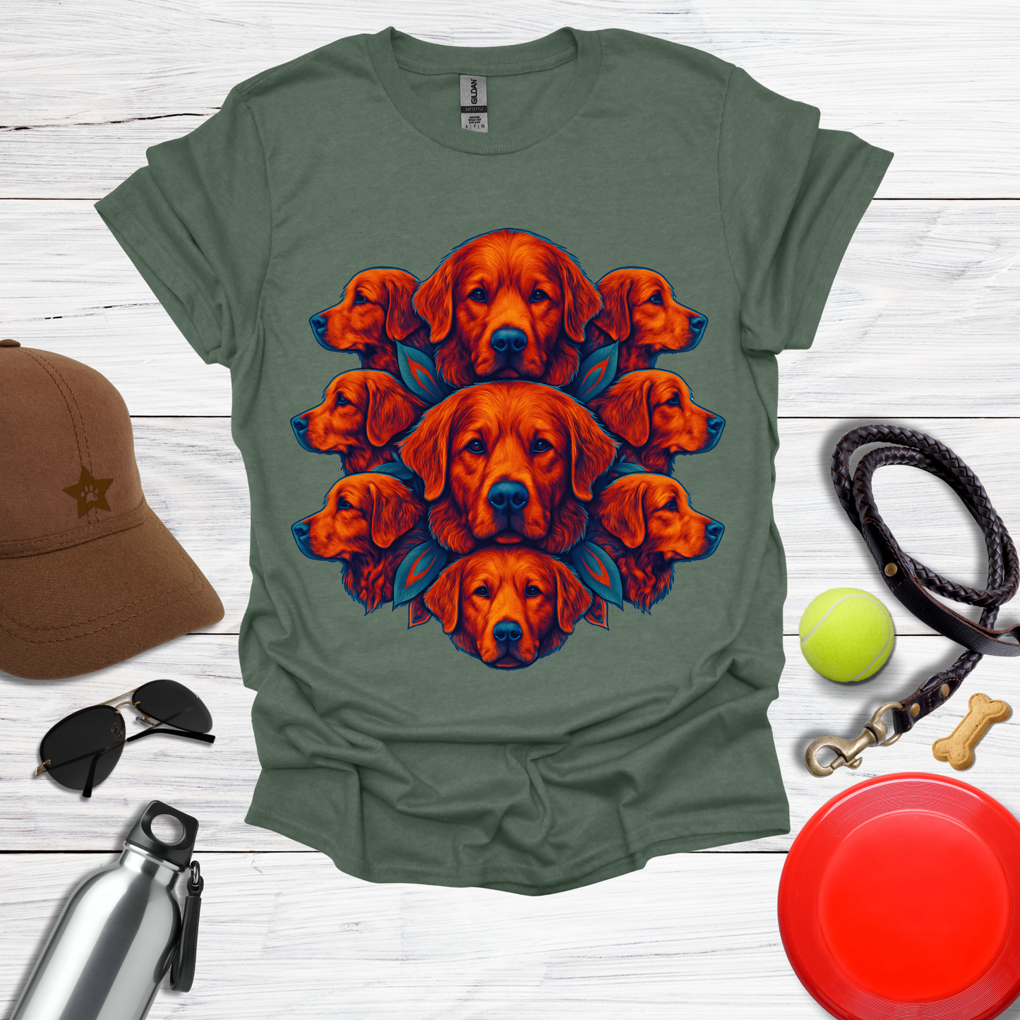 Radiant Red Dogs T-Shirt