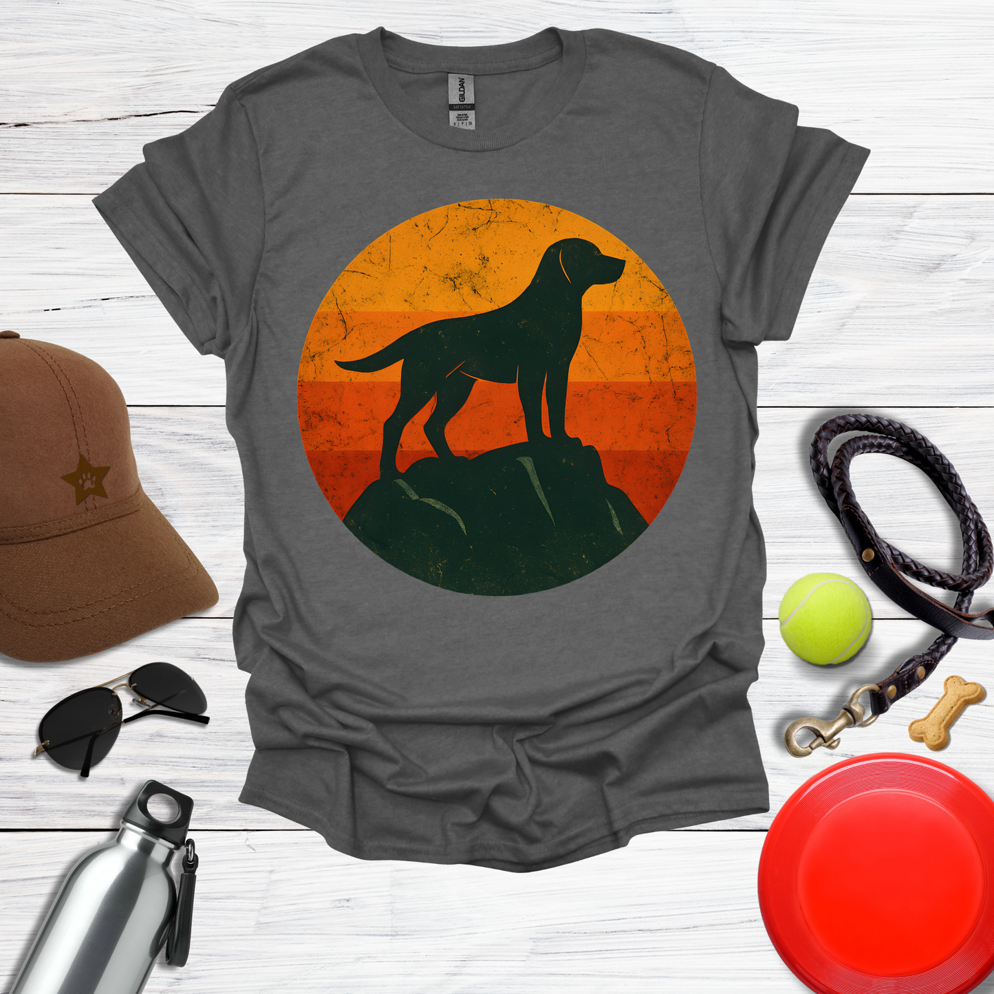 Retro Labrador Silhouette T-Shirt