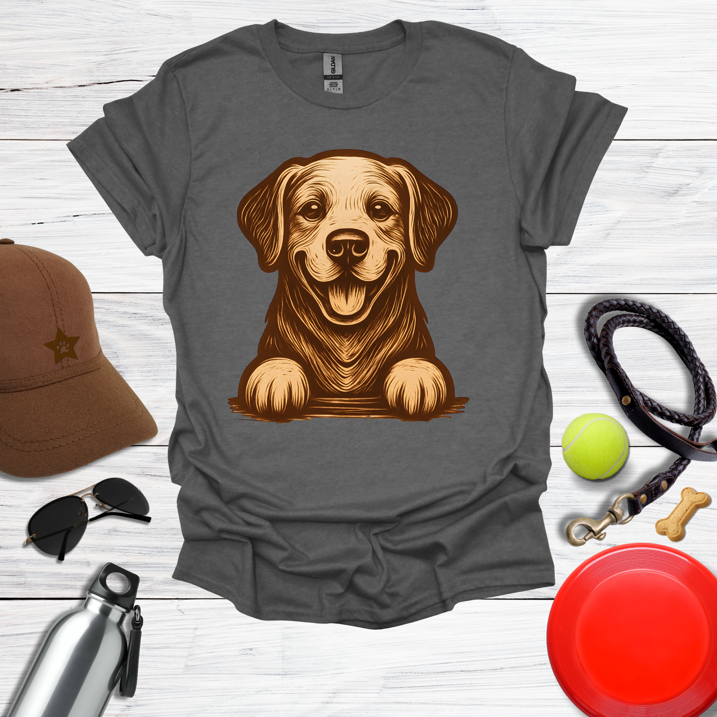 Warm Happy Labrador T-Shirt