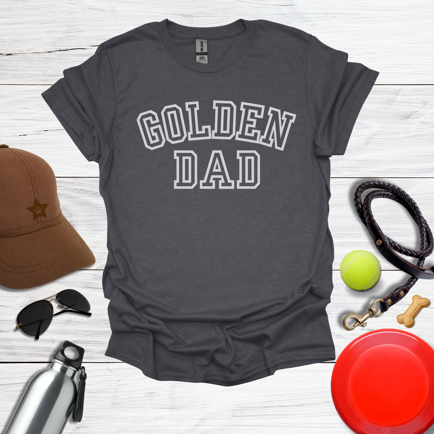 Retro Collegiate Golden Dad T-Shirt