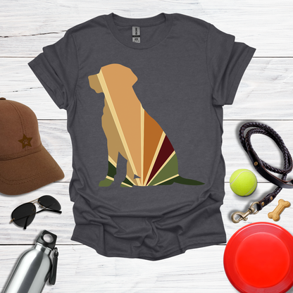 Retro Color Labrador Silhouette Tee