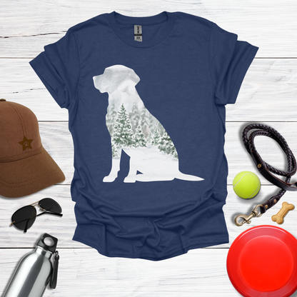 Deep Woods Winter Labrador T-Shirt