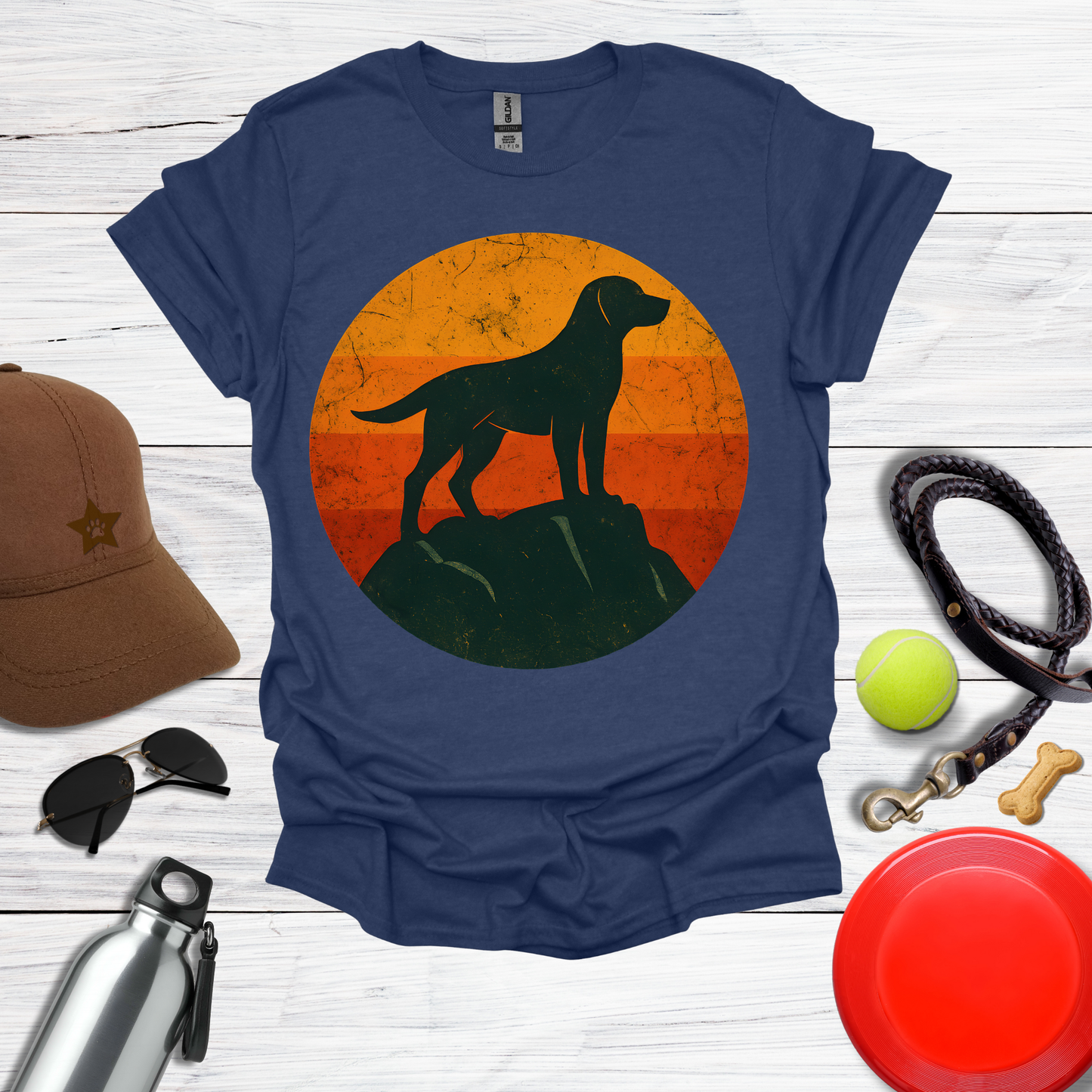 Retro Labrador Silhouette T-Shirt
