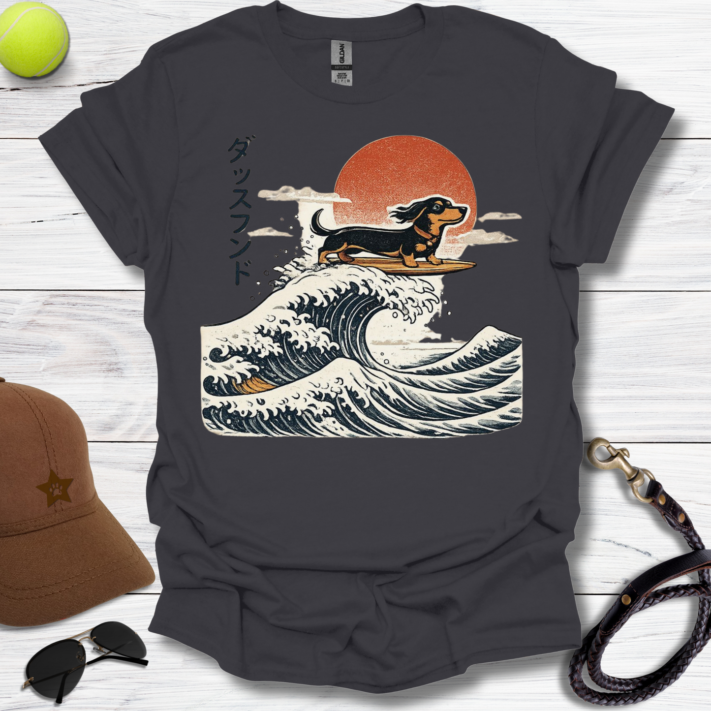 Dachshund The Long Wave T-Shirt