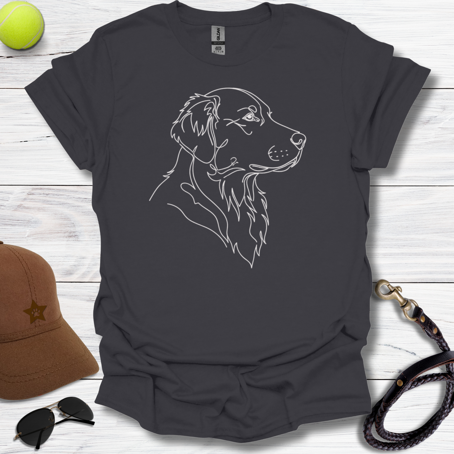 Golden Retriever Mimimalist T-Shirt