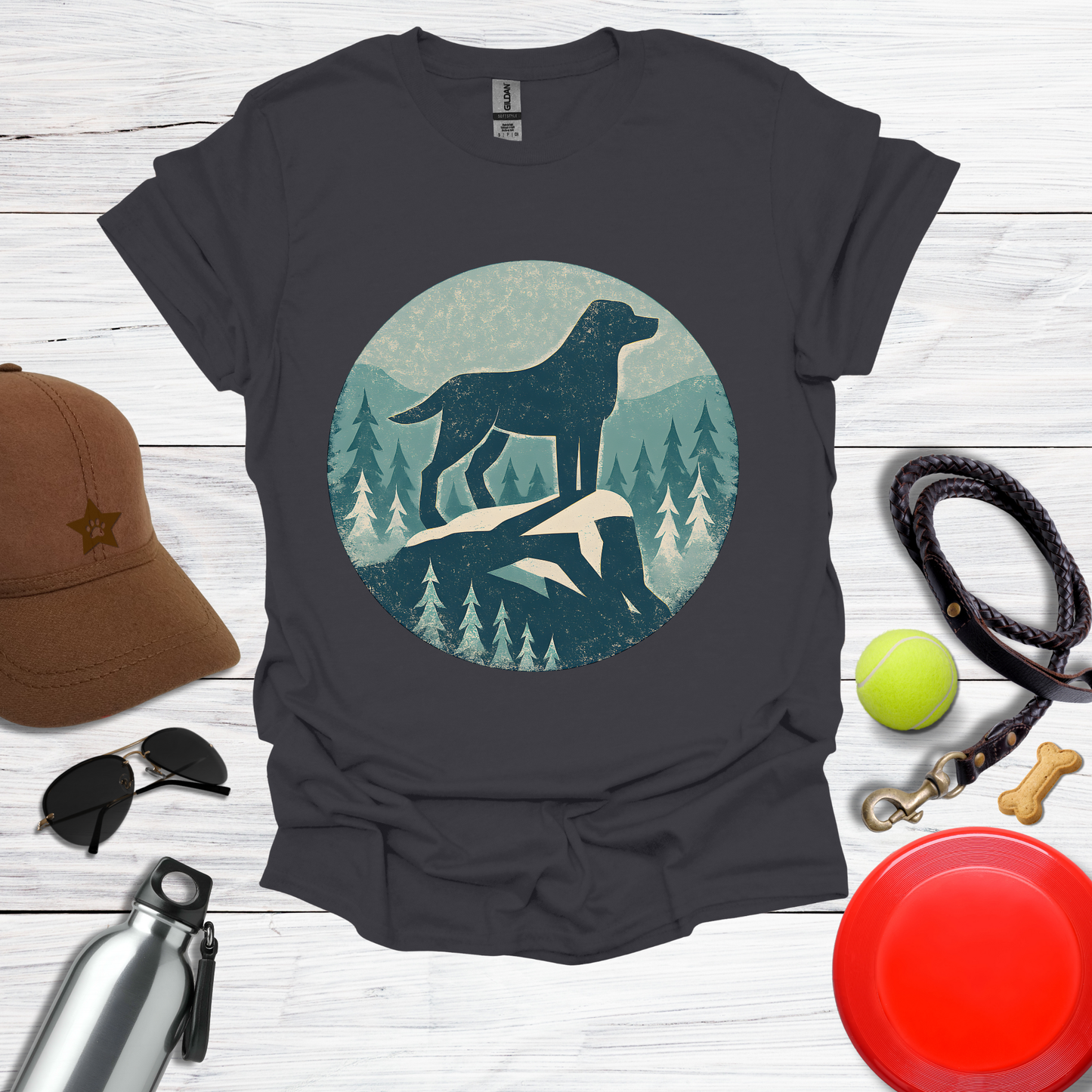 Labrador Mountain Winter Adventure T-Shirt