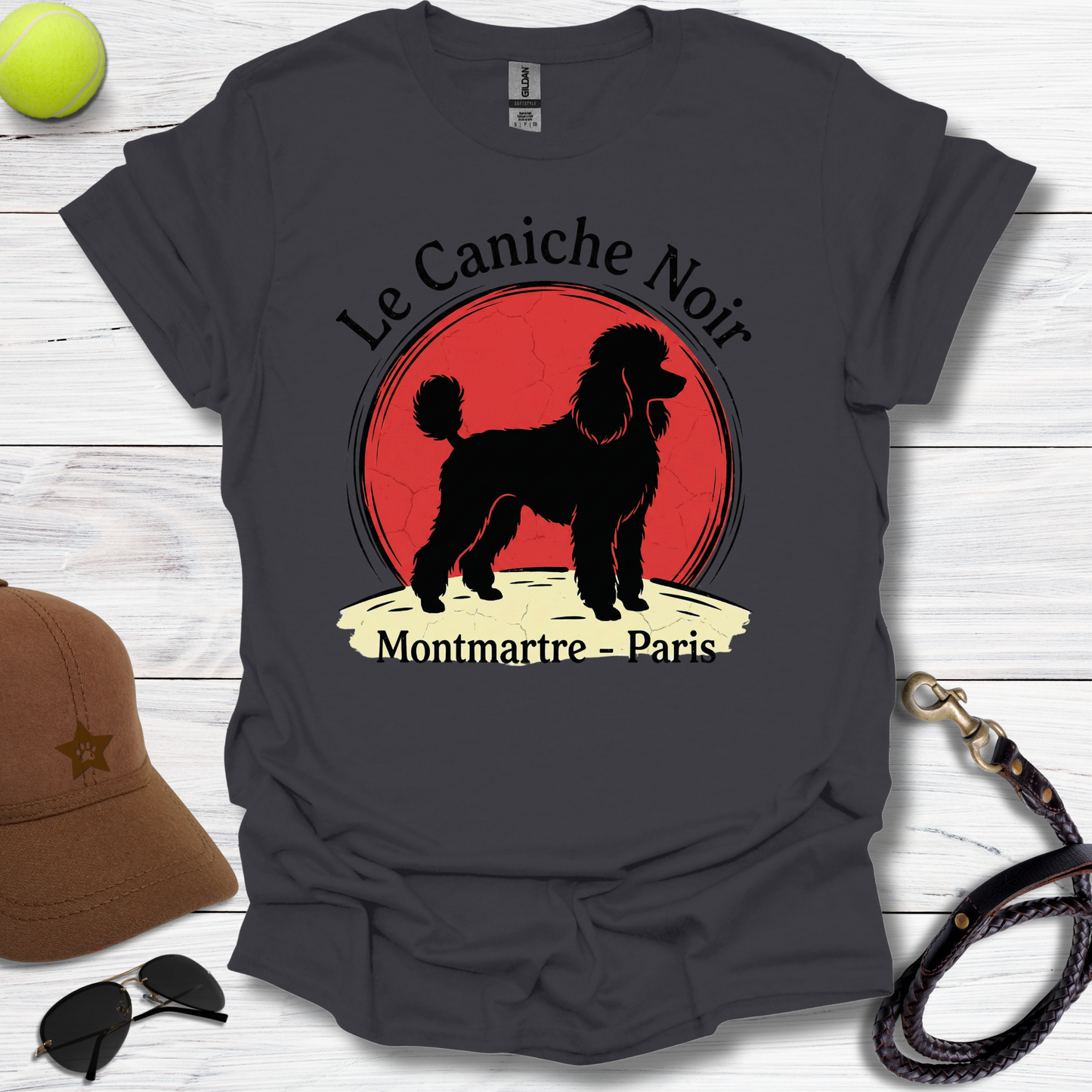 Poodle Noir T-Shirt