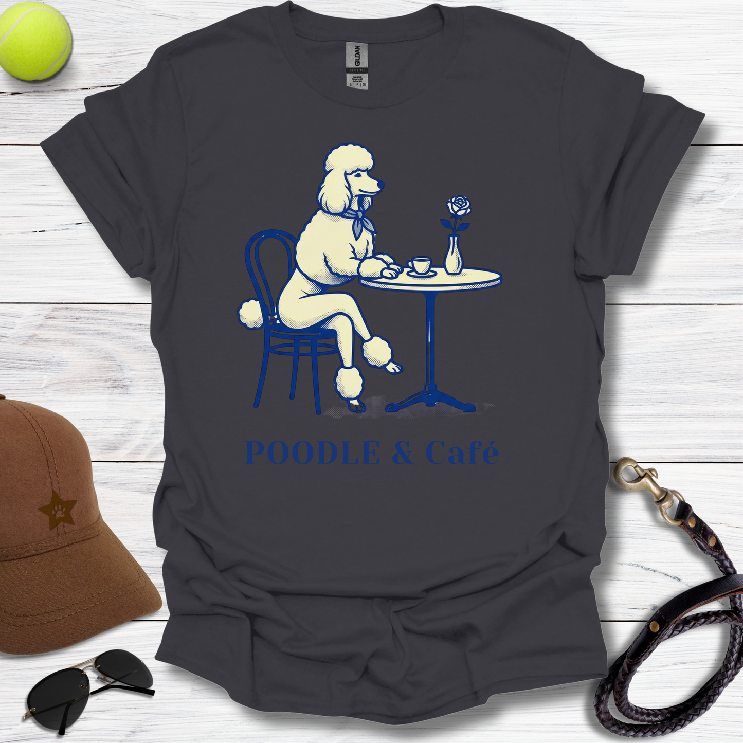 Poodle & Café T-Shirt