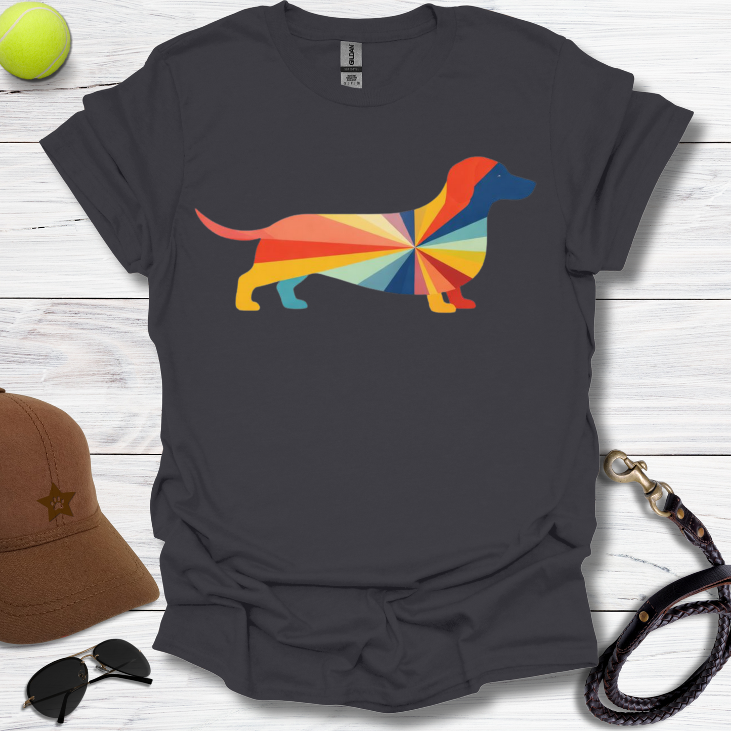 Rainbow Dachshund T-Shirt
