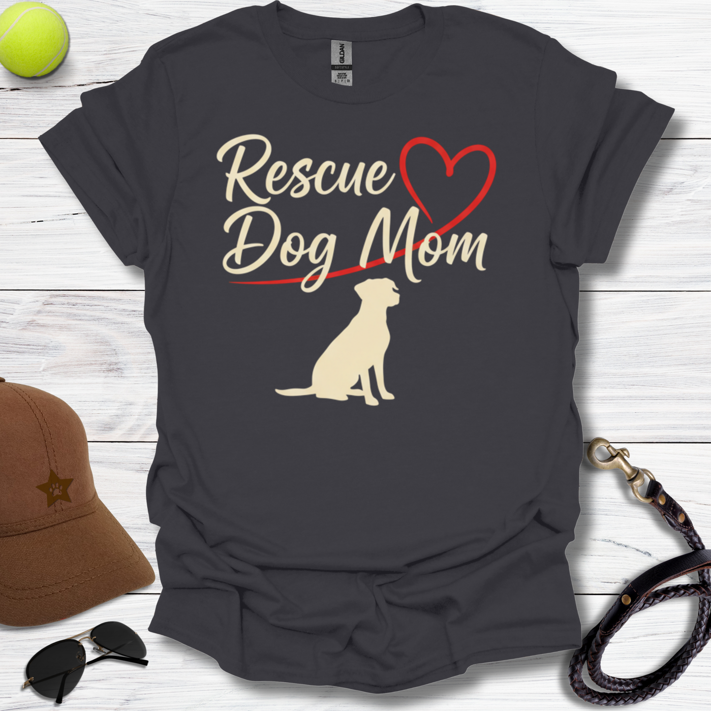 Rescue Dog Mom T-Shirt