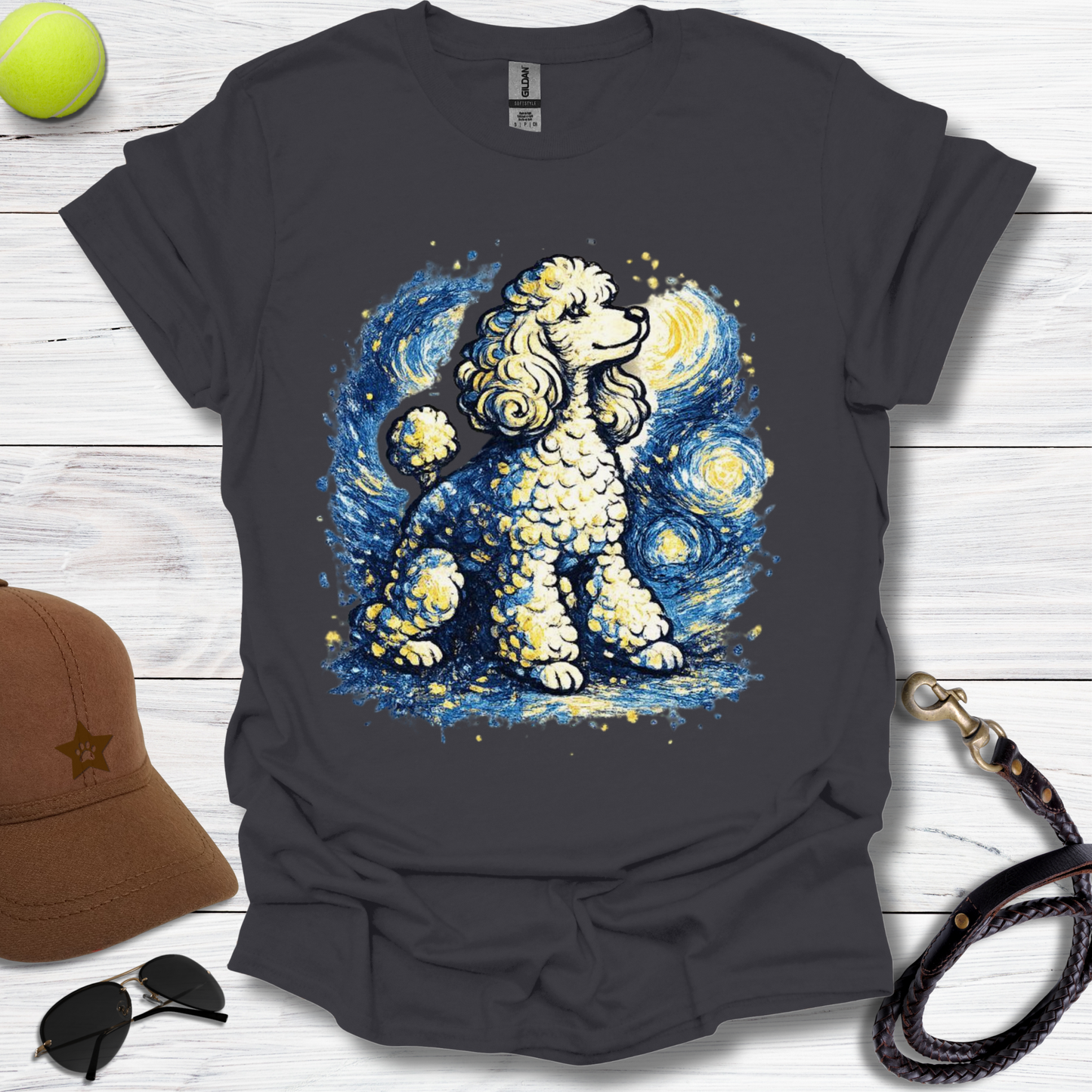 Starry Starry Poodle T-Shirt