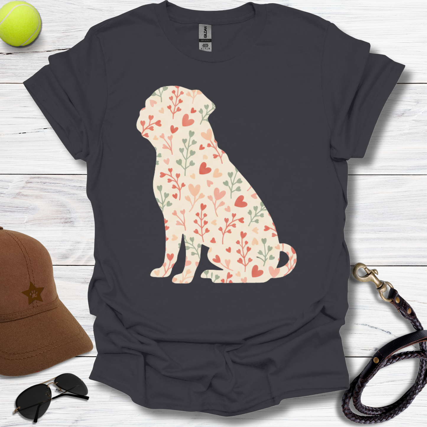 Valentine Pug T-Shirt