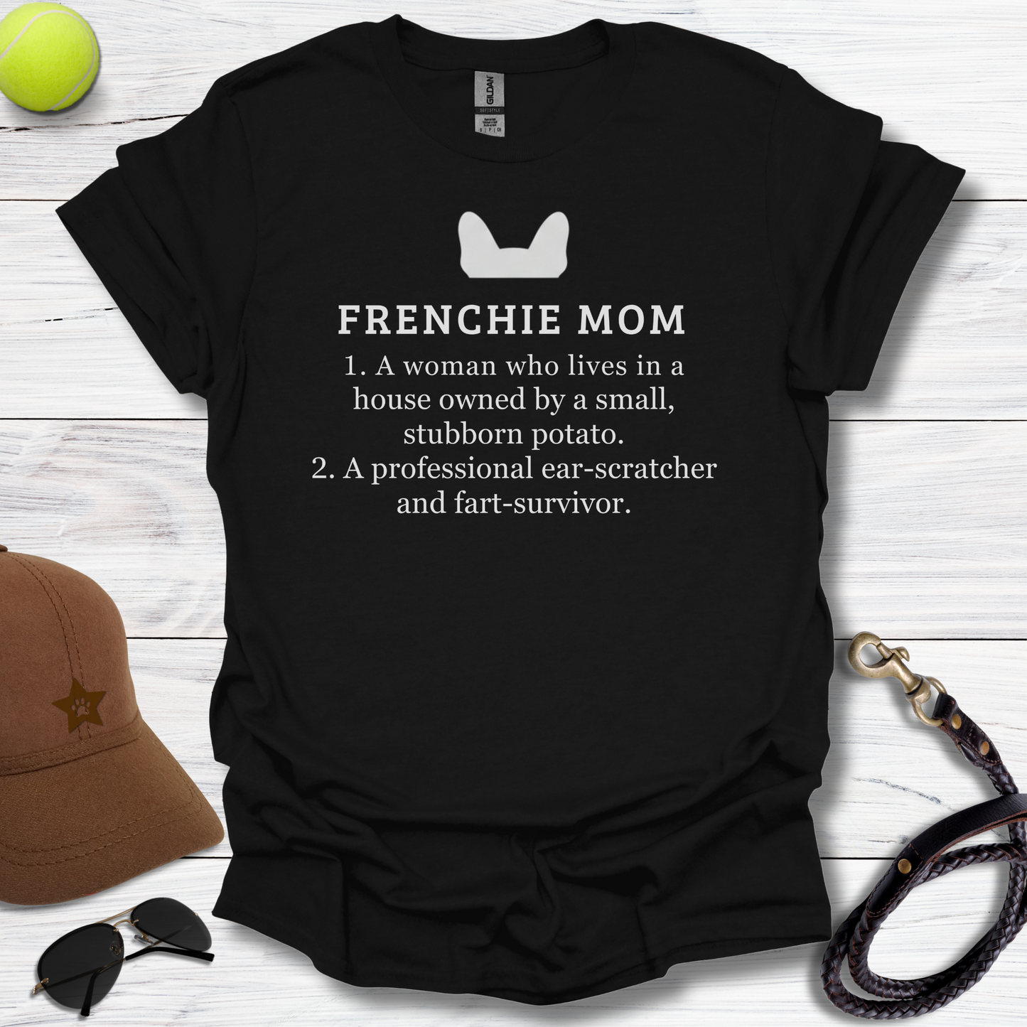 Frenchie Momma Ear Scratcher T-Shirt