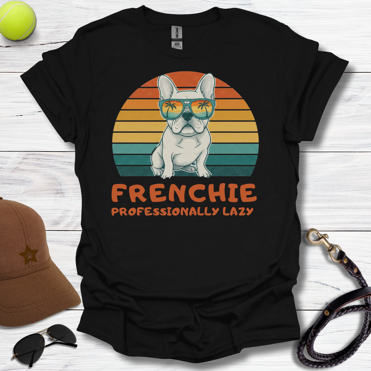 Frenchie "Professionally Lazy" T-Shirt