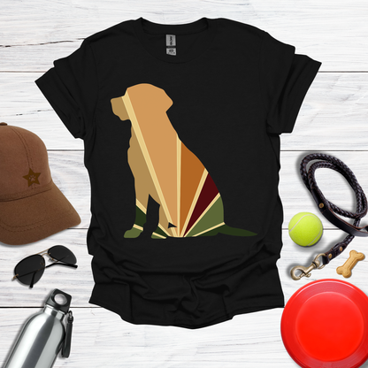 Retro Color Labrador Silhouette Tee